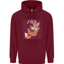 Anatomy of a Fox Foxes Funny Childrens Kids Hoodie Maroon