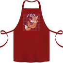 Anatomy of a Fox Foxes Funny Cotton Apron 100% Organic Maroon
