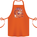 Anatomy of a Fox Foxes Funny Cotton Apron 100% Organic Orange