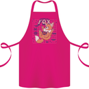 Anatomy of a Fox Foxes Funny Cotton Apron 100% Organic Pink