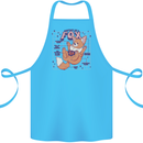 Anatomy of a Fox Foxes Funny Cotton Apron 100% Organic Turquoise