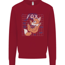 Anatomy of a Fox Foxes Funny Kids Sweatshirt Jumper Red