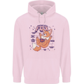 Anatomy of a Fox Foxes Funny Mens 80% Cotton Hoodie Light Pink