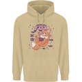 Anatomy of a Fox Foxes Funny Mens 80% Cotton Hoodie Sand