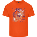 Anatomy of a Fox Foxes Funny Mens Cotton T-Shirt Tee Top Orange