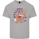 Anatomy of a Fox Foxes Funny Mens Cotton T-Shirt Tee Top Sports Grey