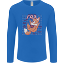 Anatomy of a Fox Foxes Funny Mens Long Sleeve T-Shirt Royal Blue