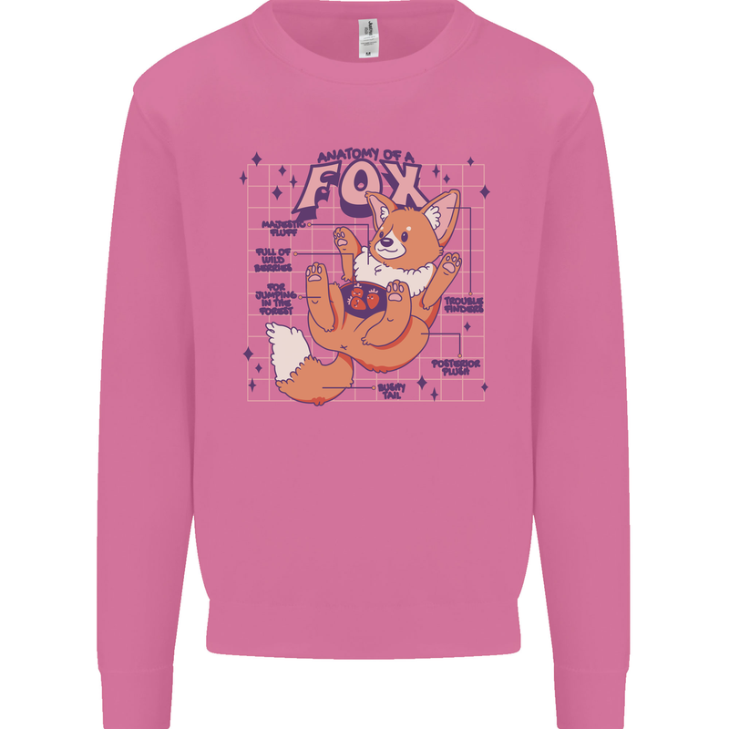 Anatomy of a Fox Foxes Funny Mens Sweatshirt Jumper Azalea