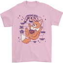 Anatomy of a Fox Foxes Funny Mens T-Shirt 100% Cotton Light Pink