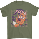Anatomy of a Fox Foxes Funny Mens T-Shirt 100% Cotton Military Green