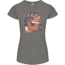 Anatomy of a Fox Foxes Funny Womens Petite Cut T-Shirt Charcoal
