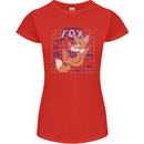 Anatomy of a Fox Foxes Funny Womens Petite Cut T-Shirt Red