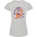 Anatomy of a Fox Foxes Funny Womens Petite Cut T-Shirt Sports Grey