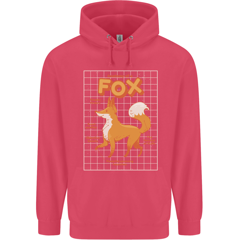 Anatomy of a Fox Funny Foxes Childrens Kids Hoodie Heliconia
