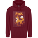 Anatomy of a Fox Funny Foxes Childrens Kids Hoodie Maroon