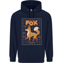 Anatomy of a Fox Funny Foxes Childrens Kids Hoodie Navy Blue