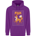 Anatomy of a Fox Funny Foxes Childrens Kids Hoodie Purple