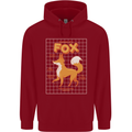 Anatomy of a Fox Funny Foxes Childrens Kids Hoodie Red