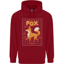 Anatomy of a Fox Funny Foxes Childrens Kids Hoodie Red