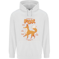 Anatomy of a Fox Funny Foxes Childrens Kids Hoodie White