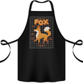 Anatomy of a Fox Funny Foxes Cotton Apron 100% Organic Black