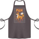 Anatomy of a Fox Funny Foxes Cotton Apron 100% Organic Dark Grey
