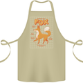 Anatomy of a Fox Funny Foxes Cotton Apron 100% Organic Khaki