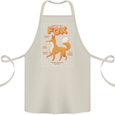 Anatomy of a Fox Funny Foxes Cotton Apron 100% Organic Natural