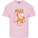 Anatomy of a Fox Funny Foxes Kids T-Shirt Childrens Light Pink