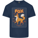 Anatomy of a Fox Funny Foxes Kids T-Shirt Childrens Navy Blue