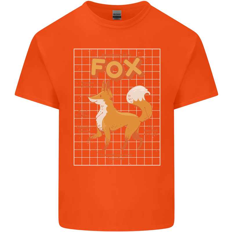 Anatomy of a Fox Funny Foxes Kids T-Shirt Childrens Orange