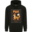 Anatomy of a Fox Funny Foxes Mens 80% Cotton Hoodie Black