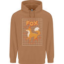 Anatomy of a Fox Funny Foxes Mens 80% Cotton Hoodie Caramel Latte