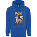 Anatomy of a Fox Funny Foxes Mens 80% Cotton Hoodie Royal Blue