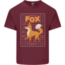 Anatomy of a Fox Funny Foxes Mens Cotton T-Shirt Tee Top Maroon