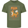 Anatomy of a Fox Funny Foxes Mens Cotton T-Shirt Tee Top Military Green