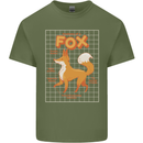 Anatomy of a Fox Funny Foxes Mens Cotton T-Shirt Tee Top Military Green