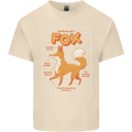 Anatomy of a Fox Funny Foxes Mens Cotton T-Shirt Tee Top Natural
