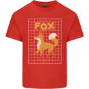 Anatomy of a Fox Funny Foxes Mens Cotton T-Shirt Tee Top Red