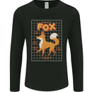 Anatomy of a Fox Funny Foxes Mens Long Sleeve T-Shirt Black