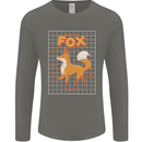 Anatomy of a Fox Funny Foxes Mens Long Sleeve T-Shirt Charcoal