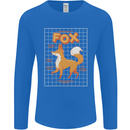 Anatomy of a Fox Funny Foxes Mens Long Sleeve T-Shirt Royal Blue