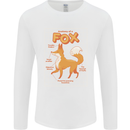 Anatomy of a Fox Funny Foxes Mens Long Sleeve T-Shirt White