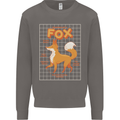 Anatomy of a Fox Funny Foxes Mens Sweatshirt Jumper Charcoal