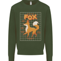 Anatomy of a Fox Funny Foxes Mens Sweatshirt Jumper Forest Green