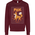 Anatomy of a Fox Funny Foxes Mens Sweatshirt Jumper Maroon
