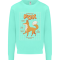 Anatomy of a Fox Funny Foxes Mens Sweatshirt Jumper Peppermint