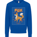 Anatomy of a Fox Funny Foxes Mens Sweatshirt Jumper Royal Blue