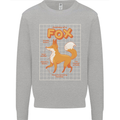 Anatomy of a Fox Funny Foxes Mens Sweatshirt Jumper Sports Grey