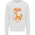 Anatomy of a Fox Funny Foxes Mens Sweatshirt Jumper White